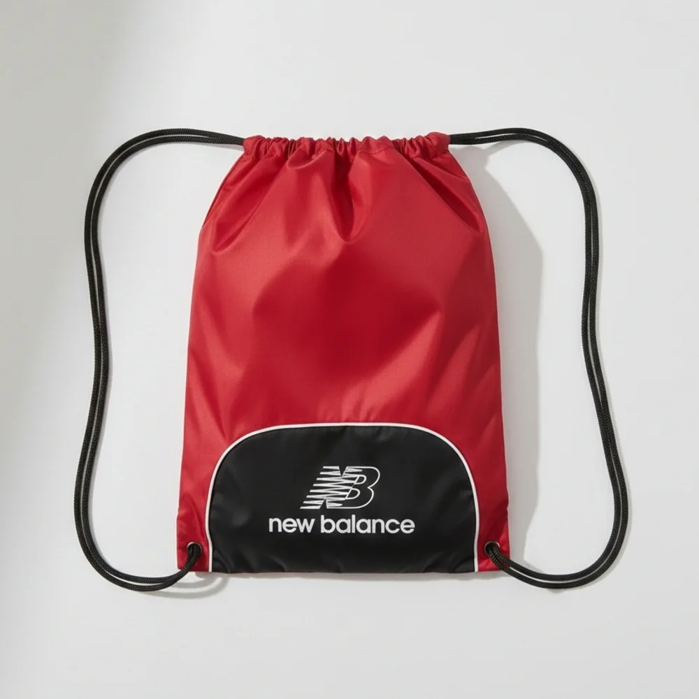 New Balance Red and Black Drawstring Backpack